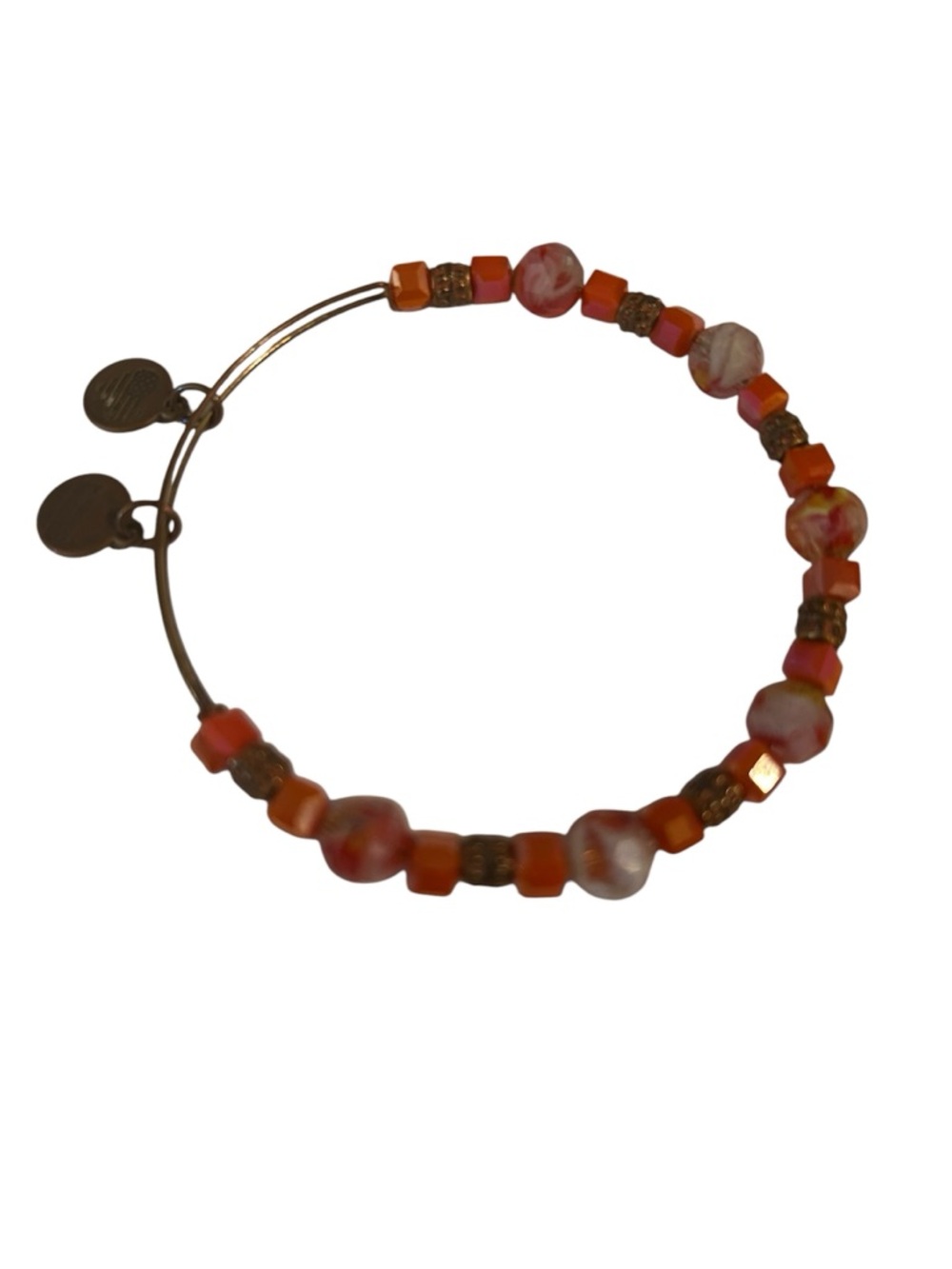 Alex and Ani Carnelian beaded bangle energy infused